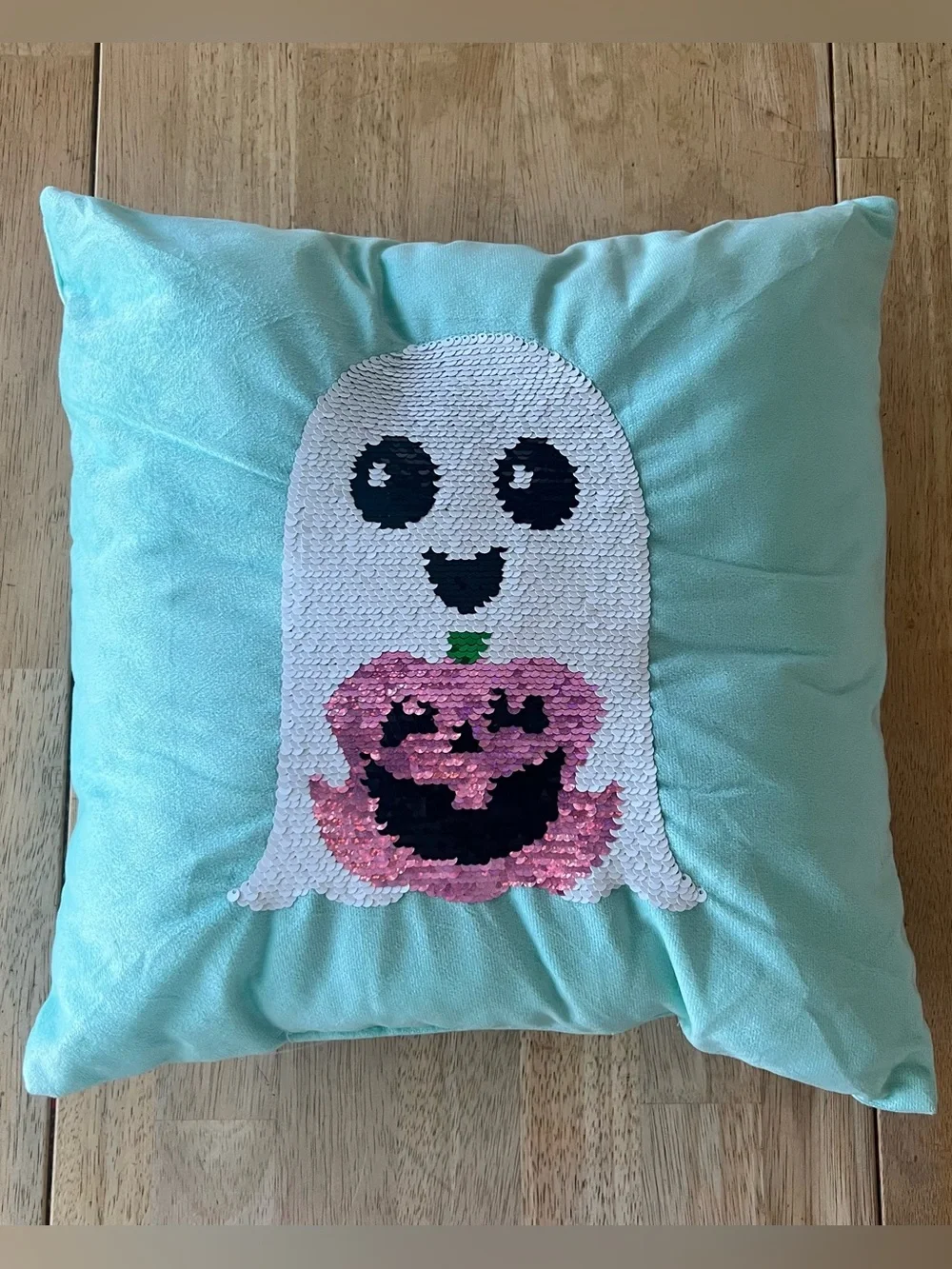 Sequins Ghost Decorative Throw Pillow